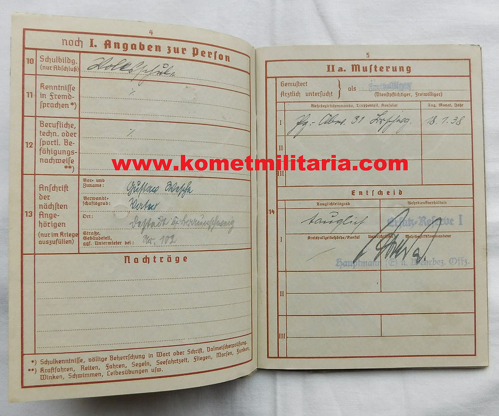 Thumbnail: Wehrpass+Urkunden Uffz.295.Inf.-Div.-6 Armee KIA 1942 Stalingrad