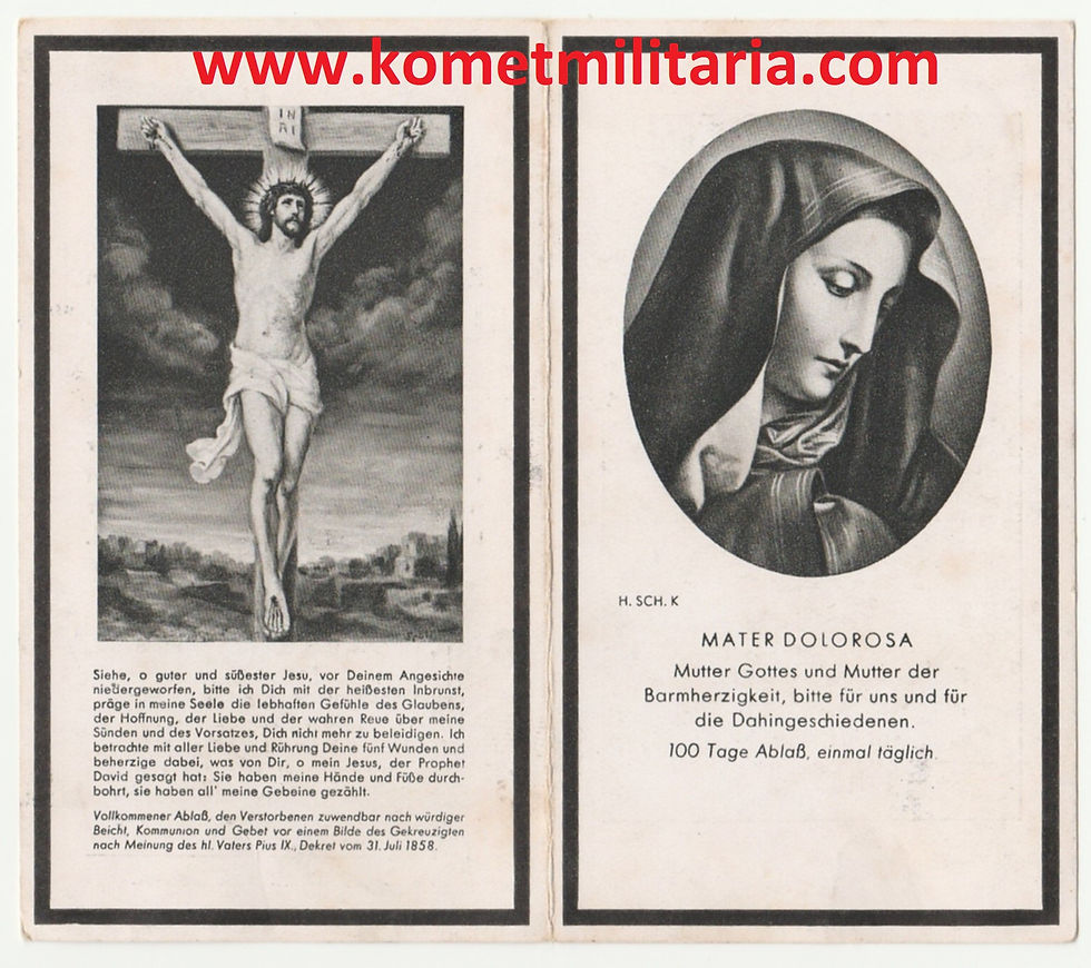 Thumbnail: sterbebild-death card Unteroffizier Großdeutschland KIA France 1940