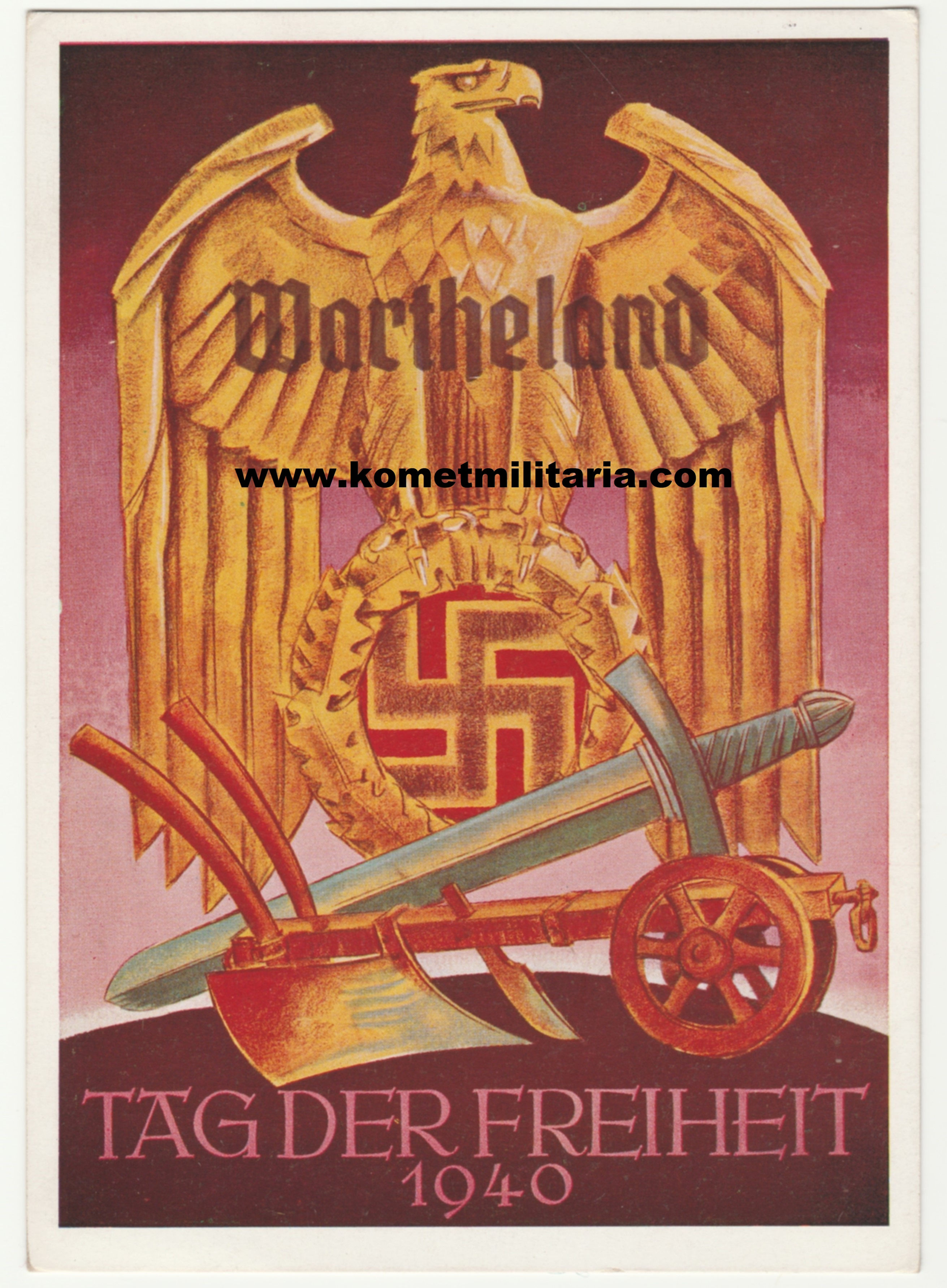 Postkarte/Postcard Wartheland Tag der Freiheit 1940