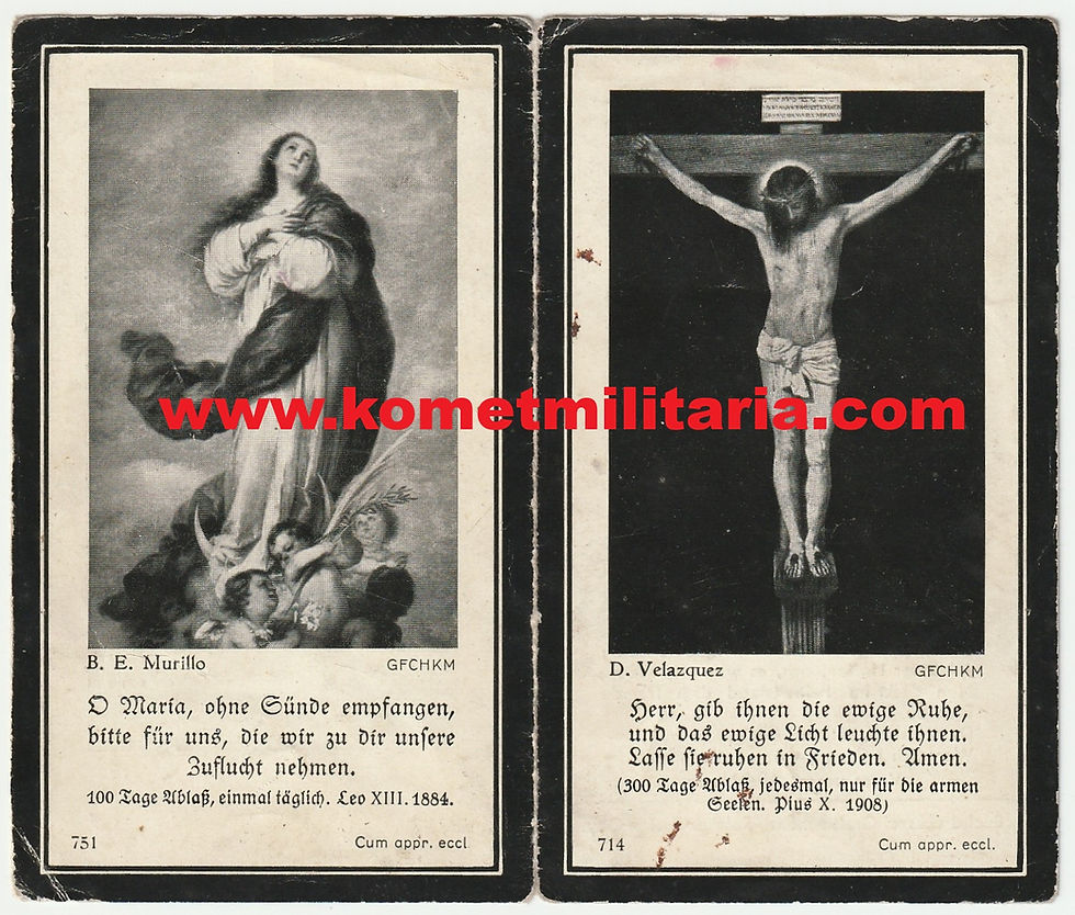 Thumbnail: Sterbebild-death card Küstenfliegergruppe 606 KIA 1941 Amsterdam-Schiphol