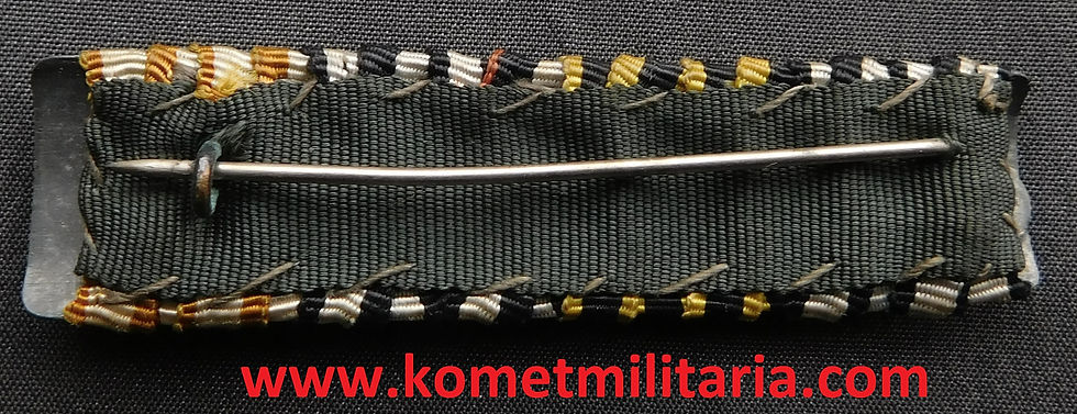 Thumbnail: 4er Feldspange EK2 WK1, FEK, Württemberg Verdienstmedaille , Schutzwall Ehr.