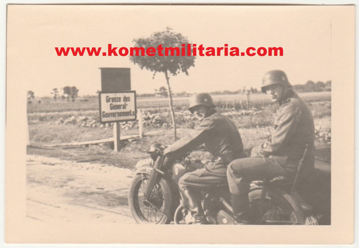 Private Picture SS Krad Grenze des General-Gouvernements, Polen