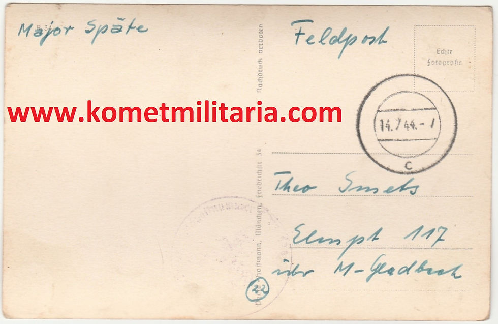 Thumbnail: Hoffmann Postcard with Originalunterschrift Oberleutnant Wolfgang Späte