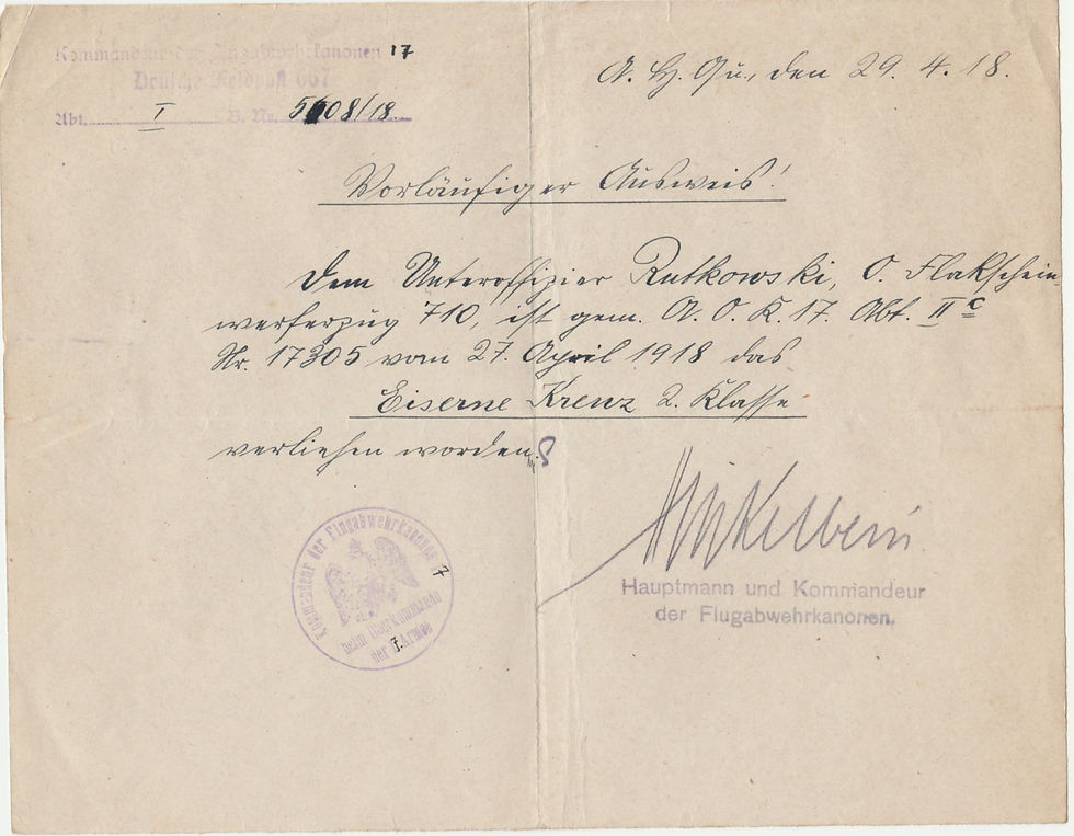 Thumbnail: Konvolut WK1 Urkunden+ Dokumente Reichsbahnoberinspektor