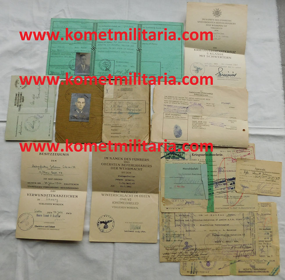 Soldbuch, Urkunden, Landhelfer Brief Pionier Btl. 47-Volks Pi. Brig. 47 Ardennen