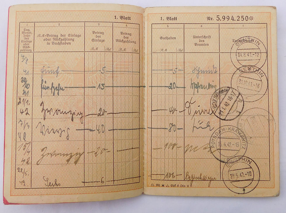 Thumbnail: Urkunde Panzerkampfabzeichen 2./Kradschützen-Lehr-Bataillon KIA Lettland 1944