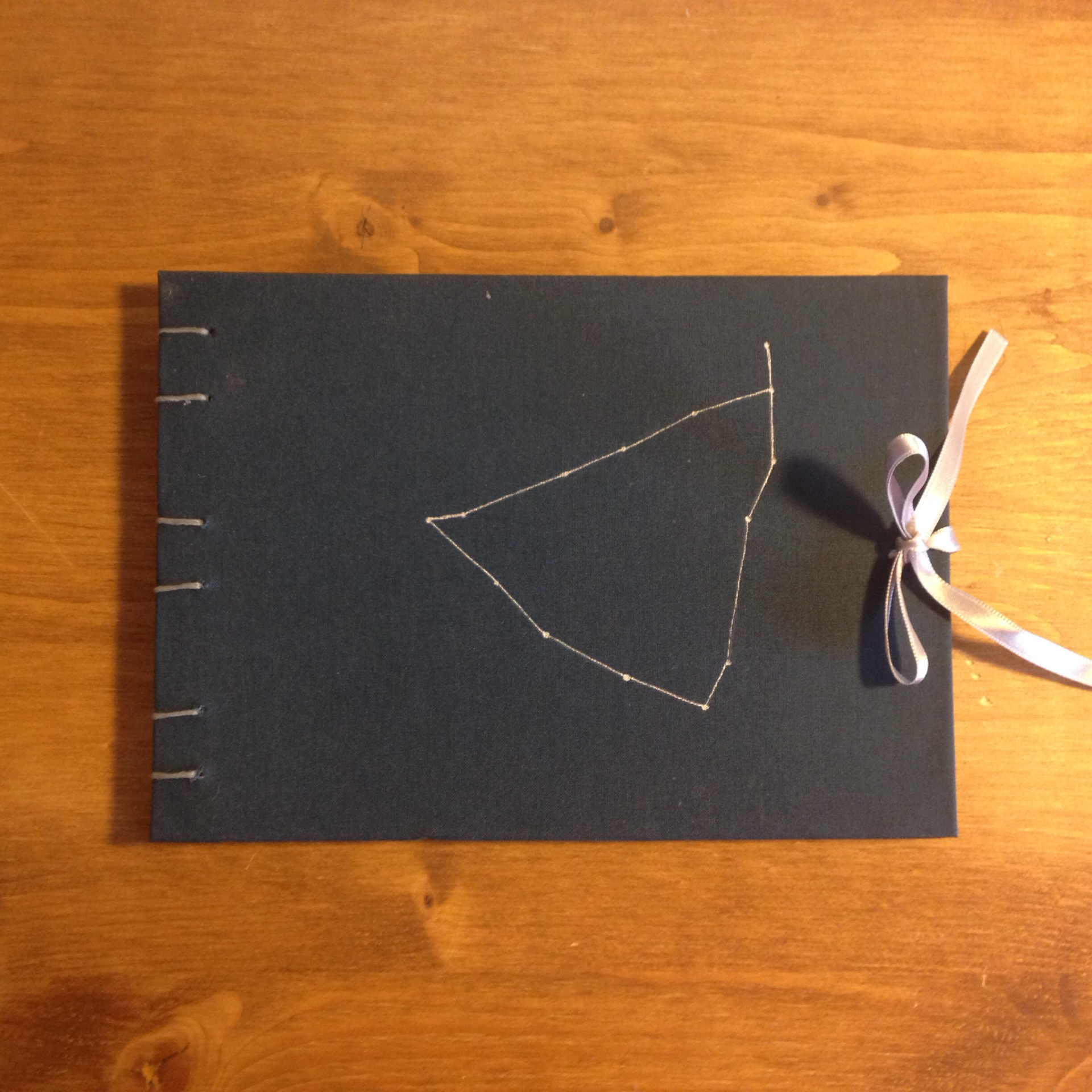 Cuaderno cosido constelaciones