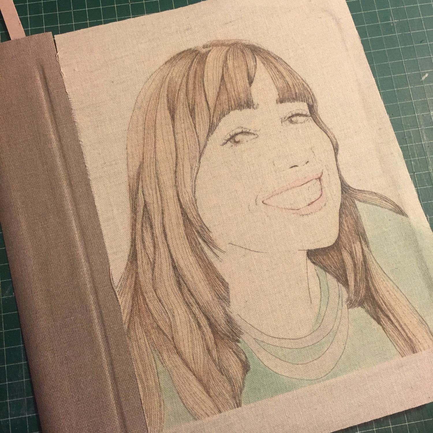 Cuaderno con retrato