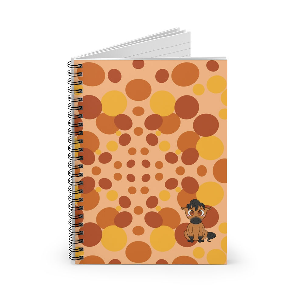 Thumbnail: Chibi Horse Spiral Notebook - Ruled Line