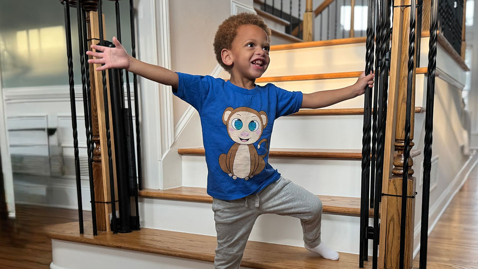 Cute Monkey Toddler T-Shirt, Kids Birthday Gift