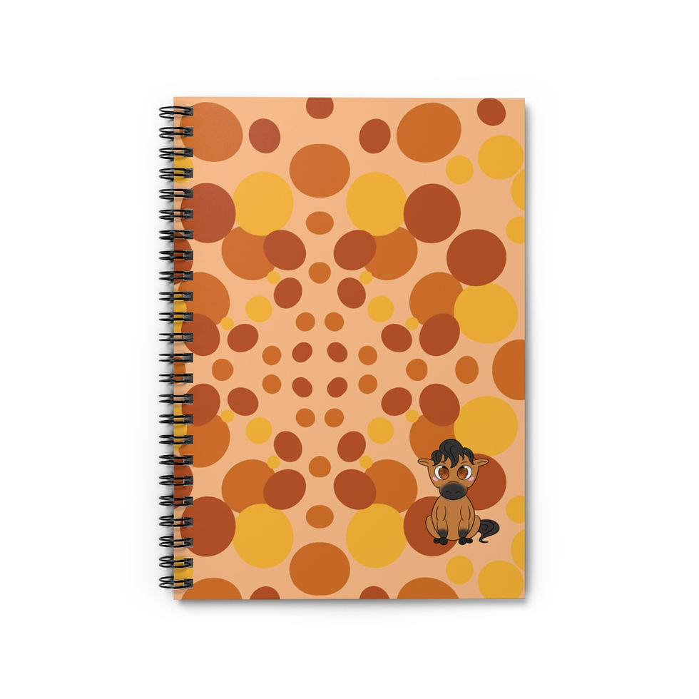 Chibi Horse Spiral Notebook - Ruled Line