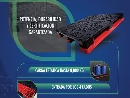 Tarima Plástica HDPE para Rack