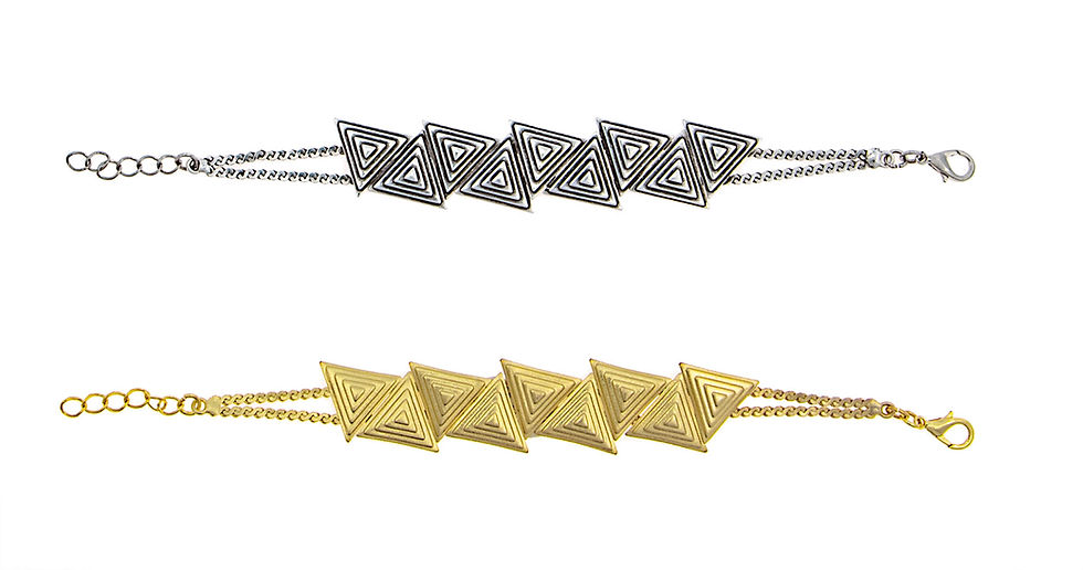 Triangle Meander Bracelet
