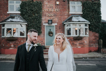 Charles and Ellen's Frosty Winter Wedding at The Plough Inn, Eaton, Macclesfield- By Kirsty Bate Photography- A Cheshire Wedding Photographer