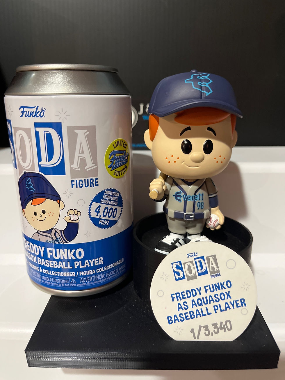 Freddy as Aquasox Baseball Player Soda