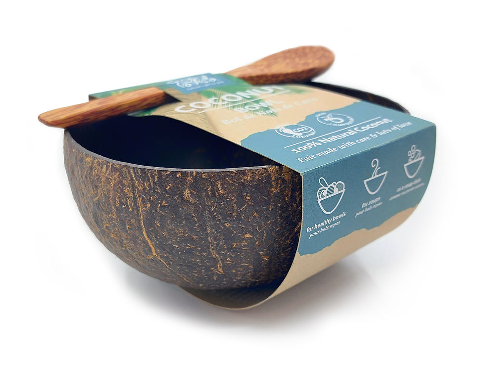 Thumbnail: Kokosnoot Kom + lepel  |  Coconut Bowl + spoon  |  Buddha Bowl