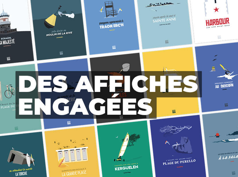 L'affiche engagée de la Bretagne pour une déco qui sensibilise à la préservation des plages