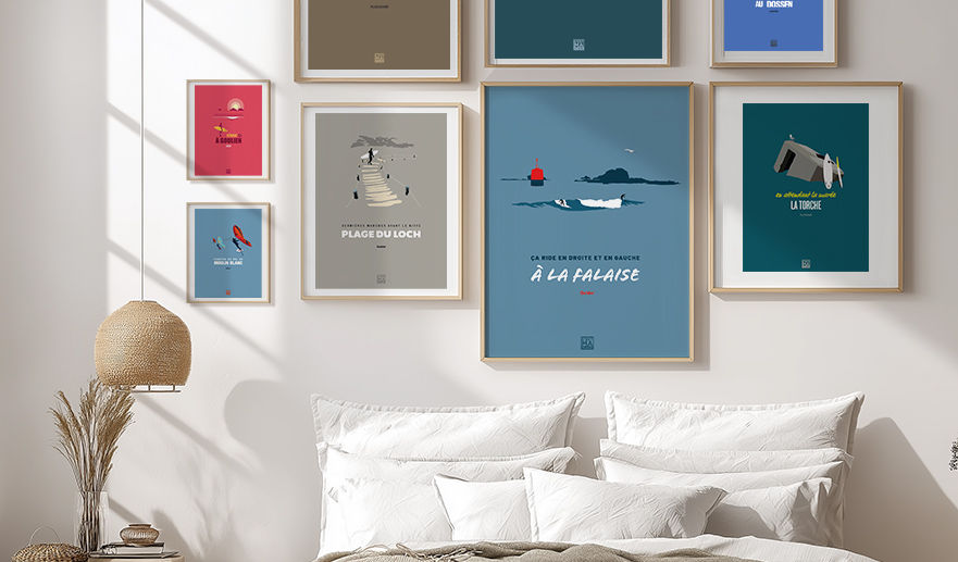 💡 Astuce : créez un mini-mur de cadres façon “galerie du littoral”.