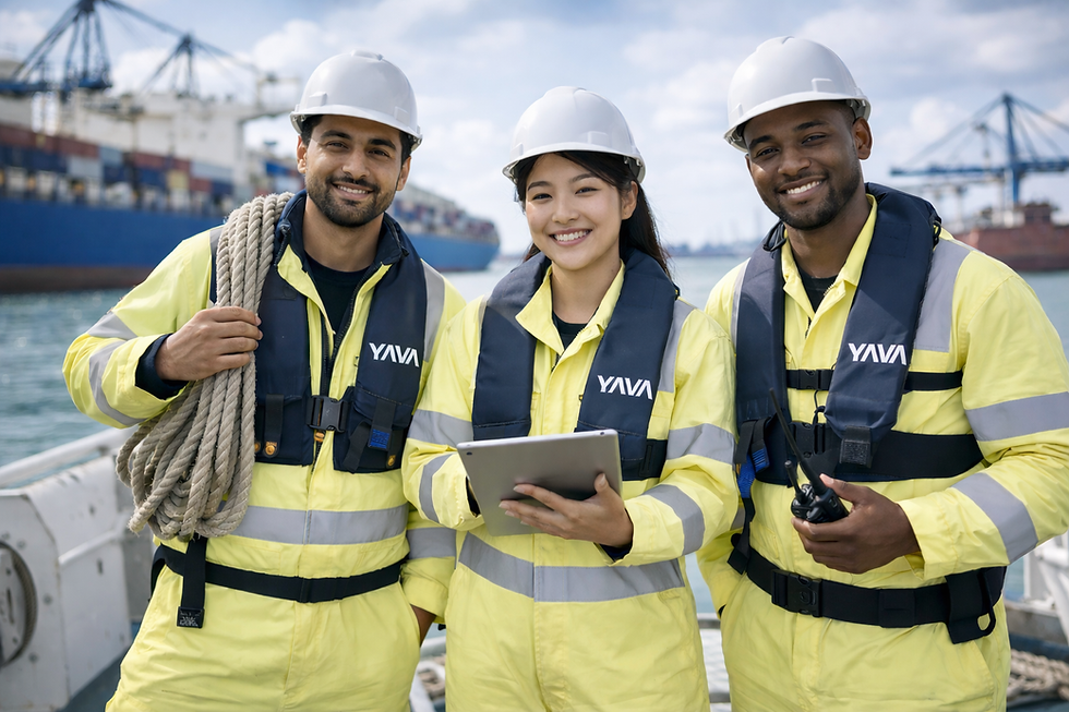 YAVA Team Working In Marina