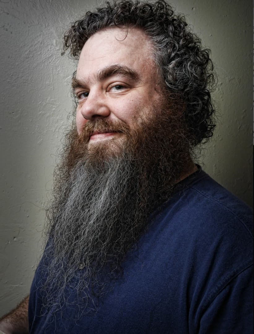 Fotografía del autor, Patrick James Rothfuss