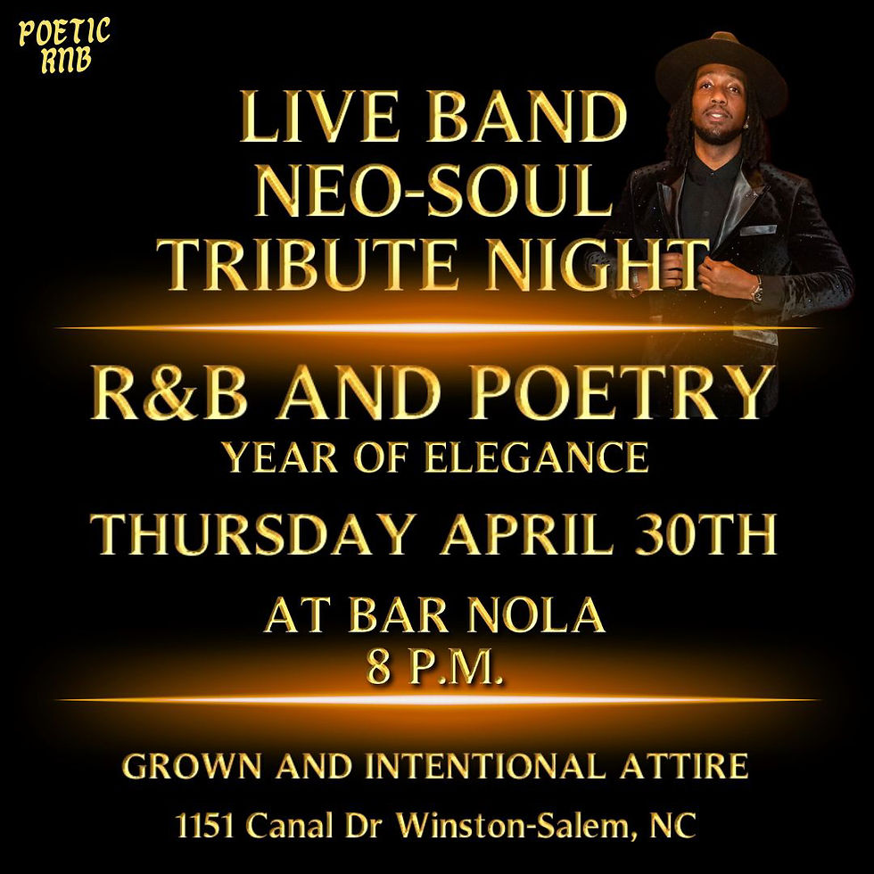 R&B and Poetry Neo Soul Tribute Night