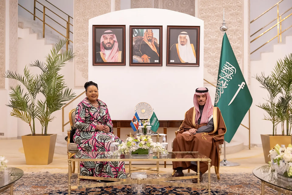 Bilateral Relations Strengthened: Saudi Foreign Minister Prince Faisal bin Farhan met with Eswatini's Foreign Minister Pholile Shakantu and Prince Lindani to discuss enhancing bilateral relations and cooperation in various sectors.