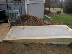 Poured Concrete Base