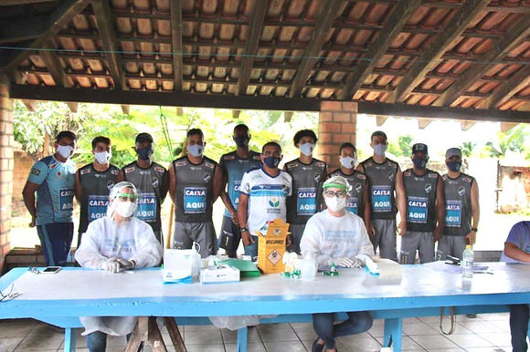 EFEITO COVID-19 São Raimundo passou por 14 testes da COVID-19 em sua participação na Série D 2020