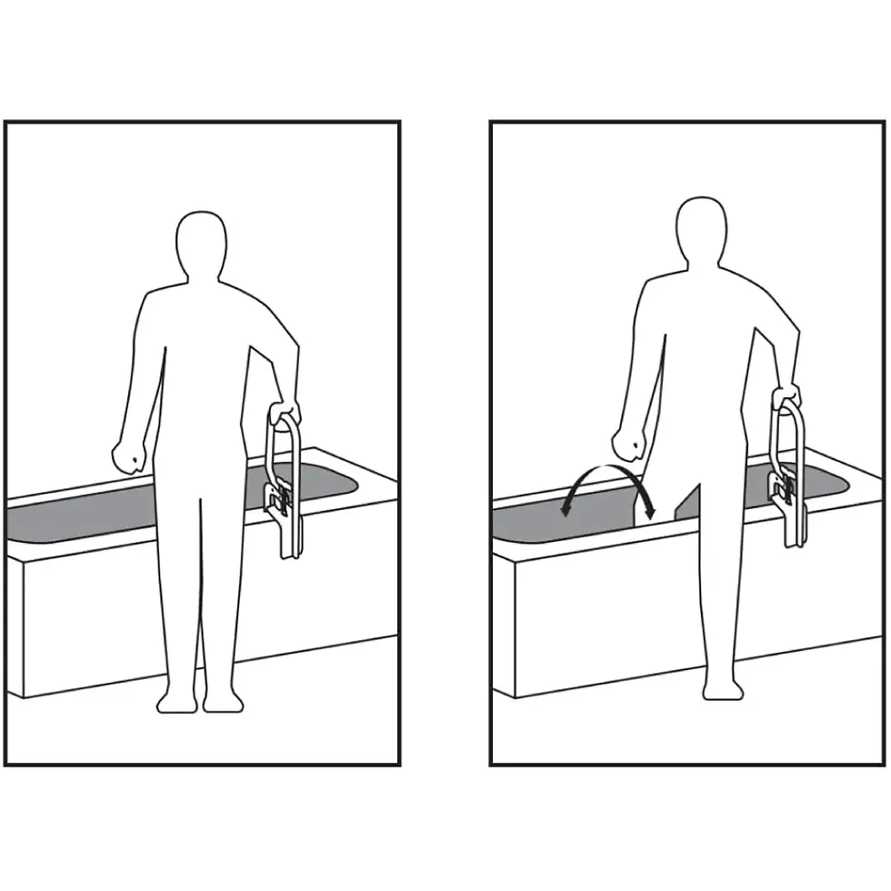 Thumbnail: Carex Bathtub Rail