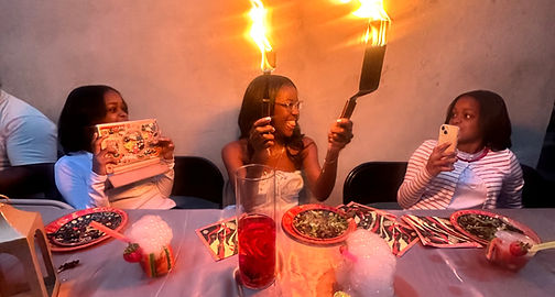Backyard hibachi catering service in Langhorne PA with live teppanyaki cooking