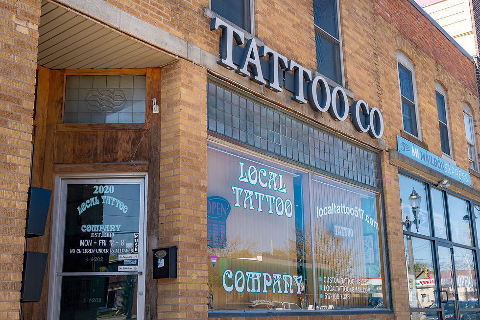 Building Exterior of Local Tattoo Company