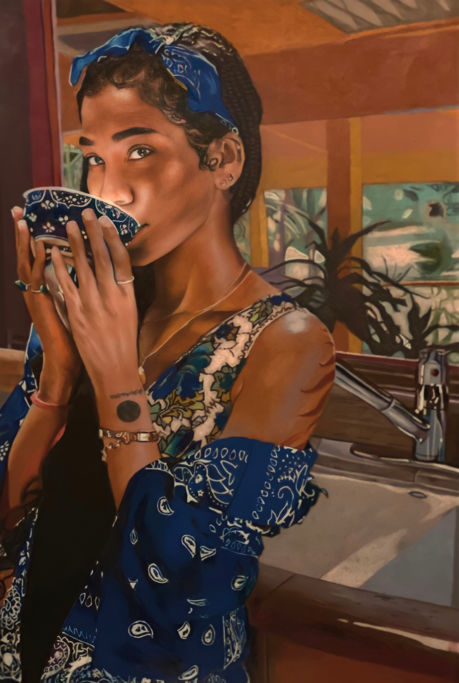 Serenity - Premium Embellished Print