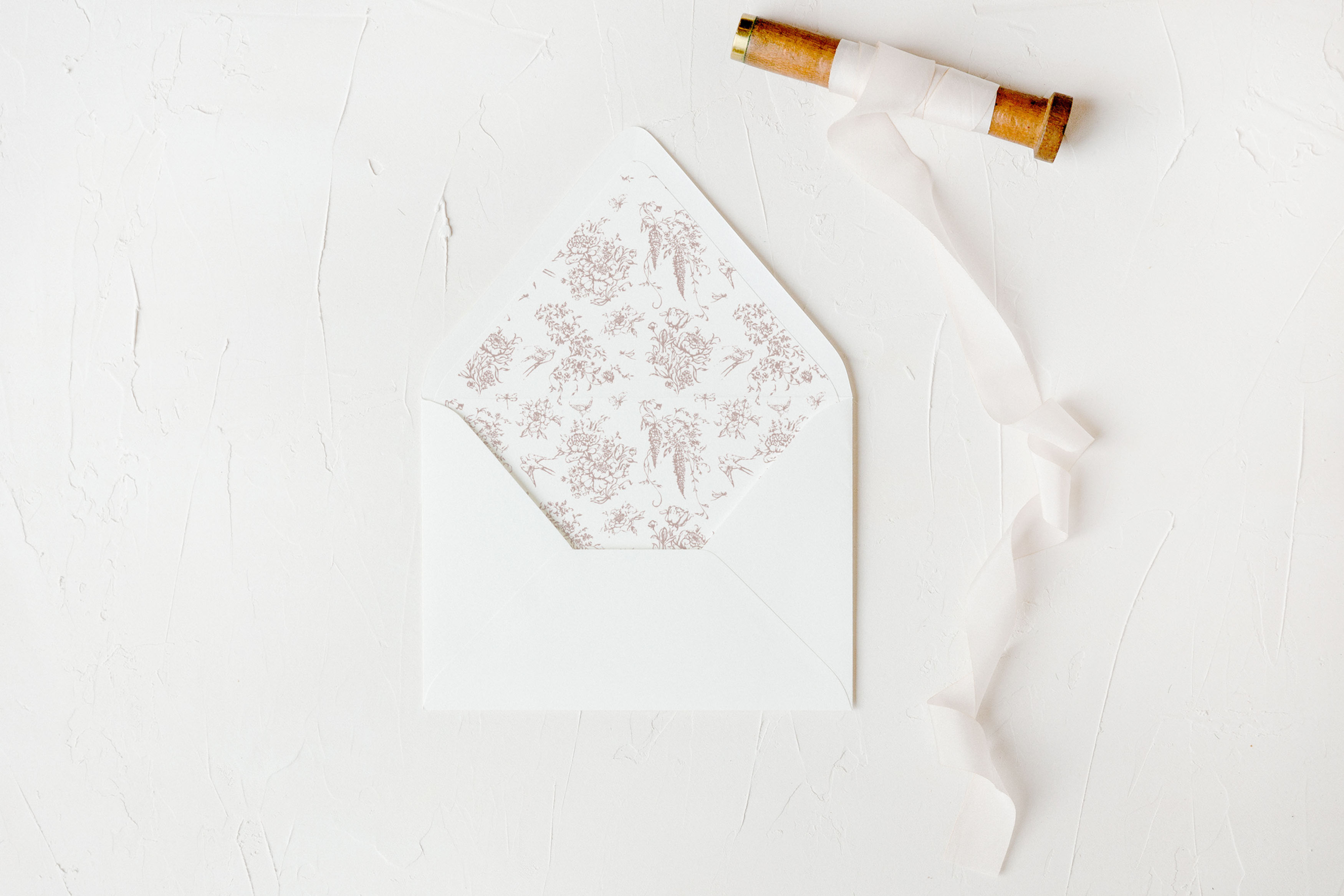 Envelope Liner - Blue Toile Blush - SPL41