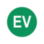 Class 2 reflective green circular EV label 100mm diameter for electric vehicle supply equipment compliant with AS NZS 4777.1