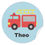 Thumbnail: Firetruck Personalised Sticker