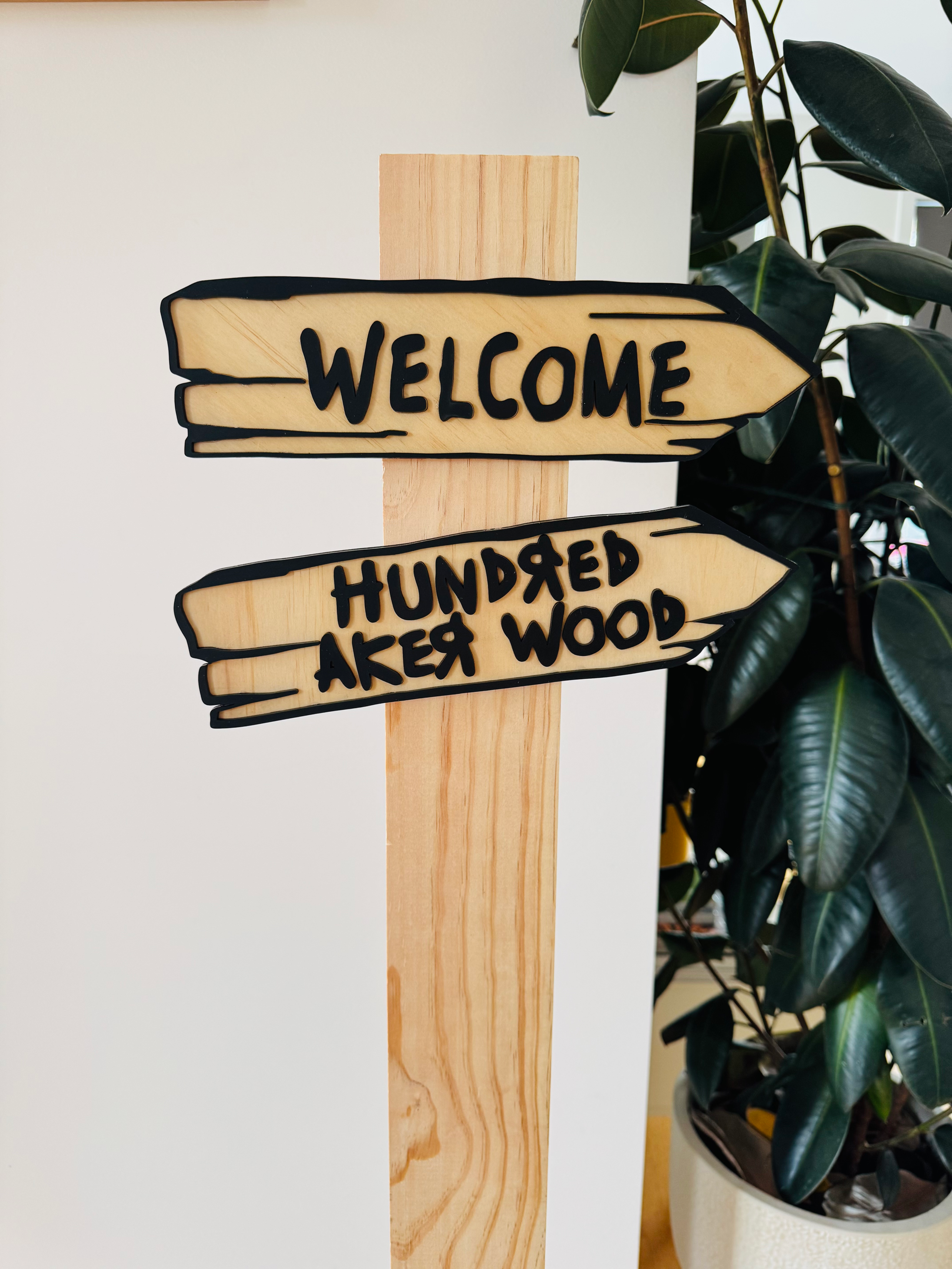 Welcome Hundred Acre Wood Sign