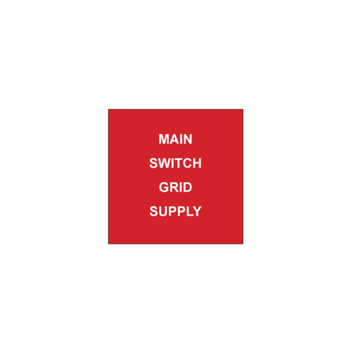 Switch Ip Label Main Switch – Grid Supply Label | Lists and Labels
