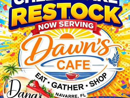 Dana’s Cheesecake Delights Now Serving at Dawn’s Cafe in Navarre, FL