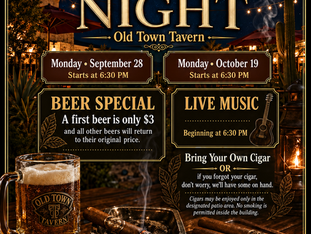 Cigar Nights Are Coming to Old Town Tavern