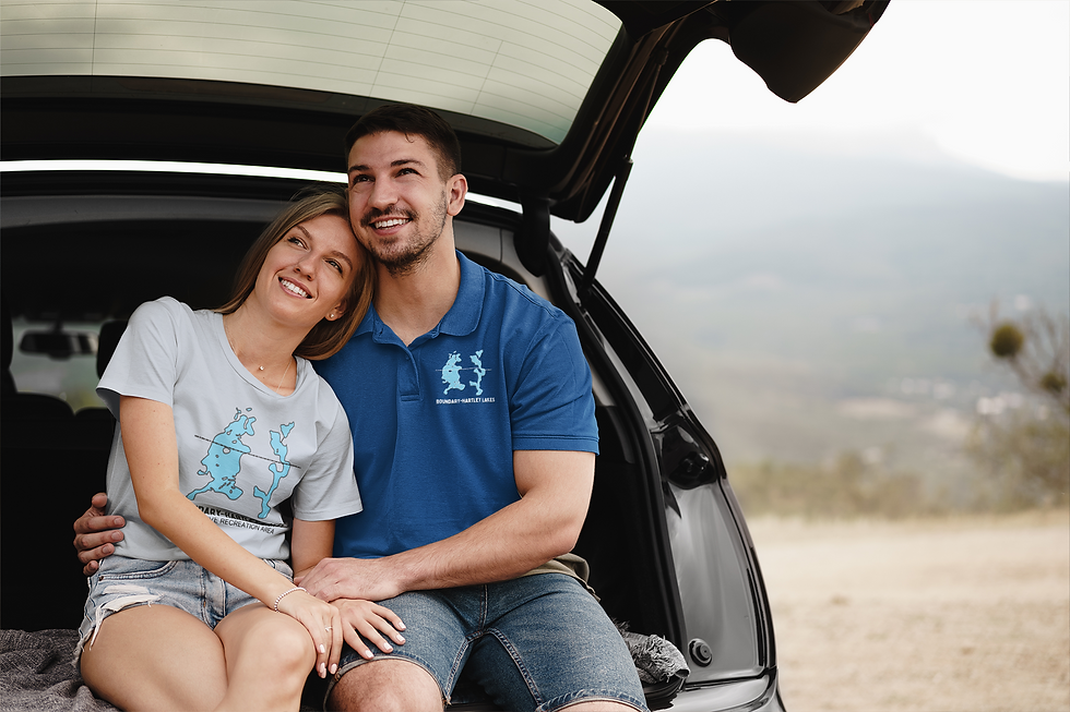 Thumbnail: Boundary Hartley Lake Light Unisex t-shirt