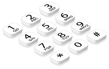 phone number pad