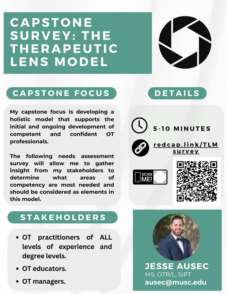 Capstone SurveyTherapeutic Lens Model The Occupational Therapy Hub