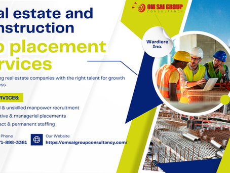 Real estate and construction job placement services