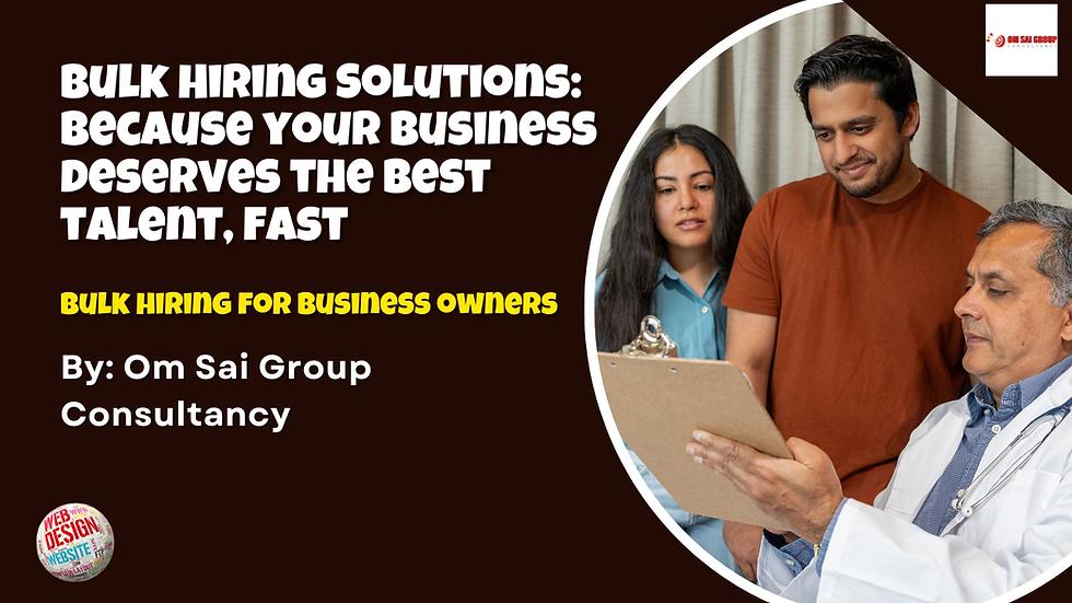 Bulk hiring for business owners