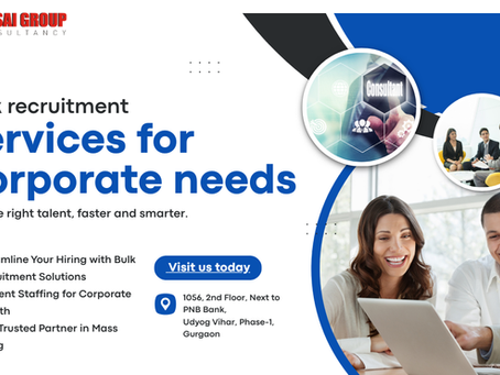 Bulk recruitment services for corporate needs