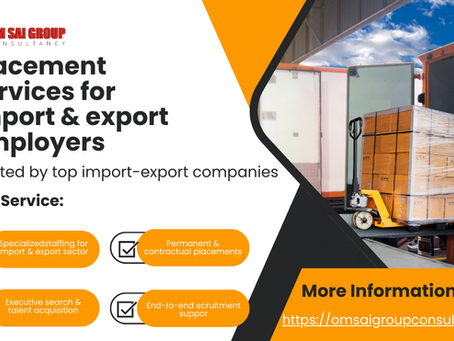 Placement services for import & export employers