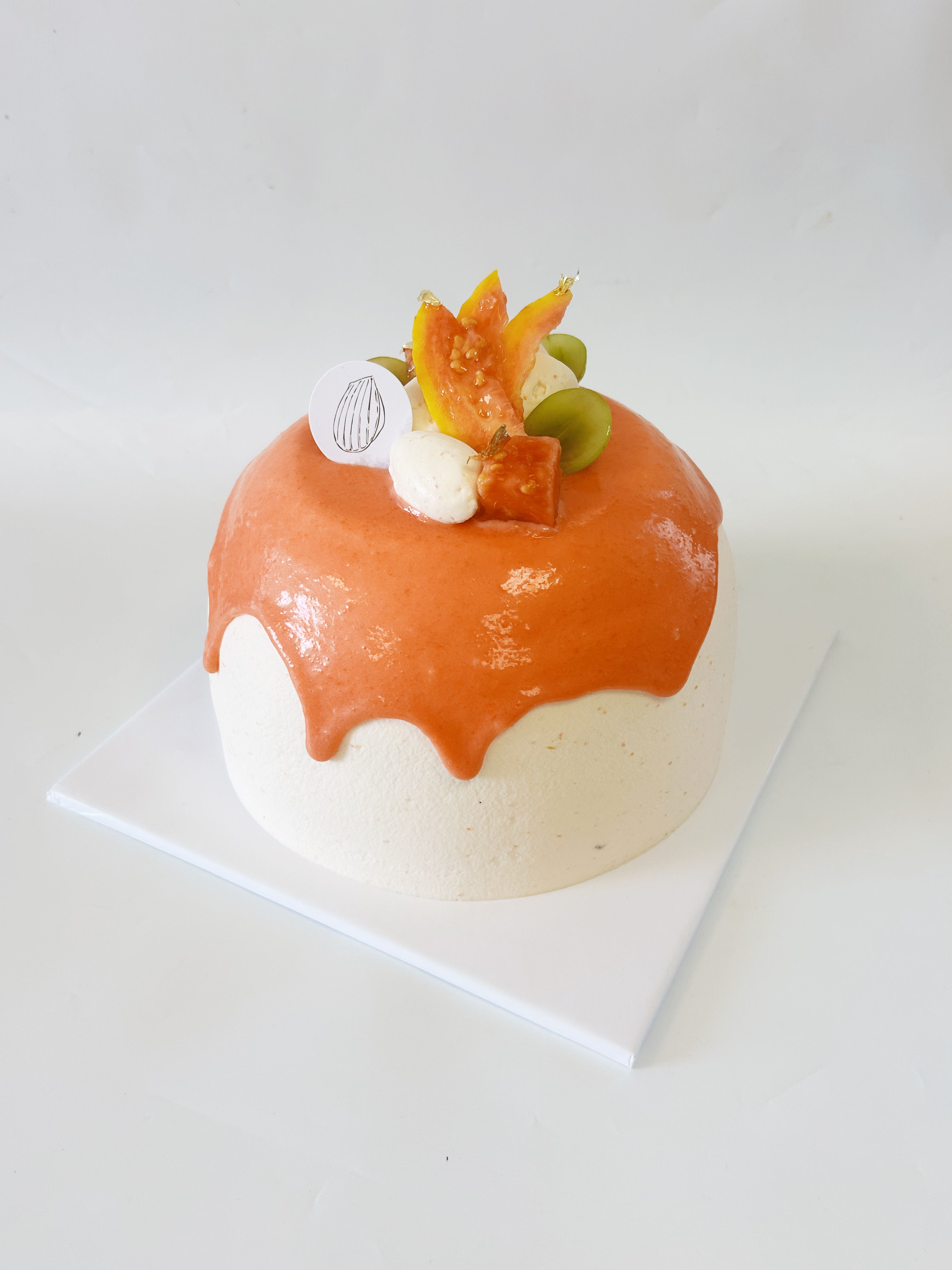 Pink Guava Grape Cake 