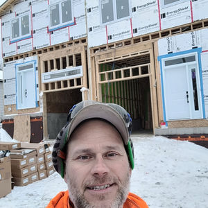 Snowy Construction Site