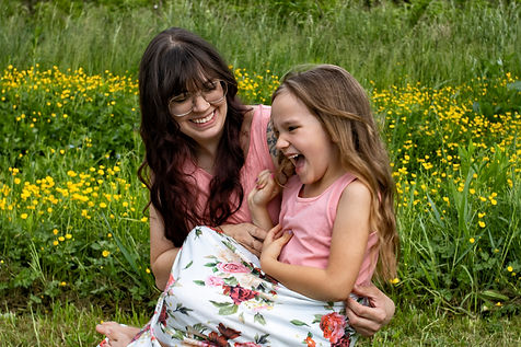 A happy mother and her child
