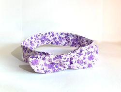 Purple Petunias Wire Headband